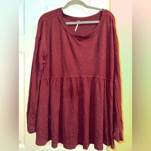 Free People Forever Your Girl Babydoll Tee